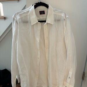 UNTUCKit large linen slim fit button down